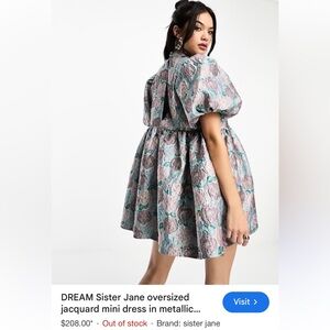 Sister Jane Pastel Floral Puff Sleeve Dress